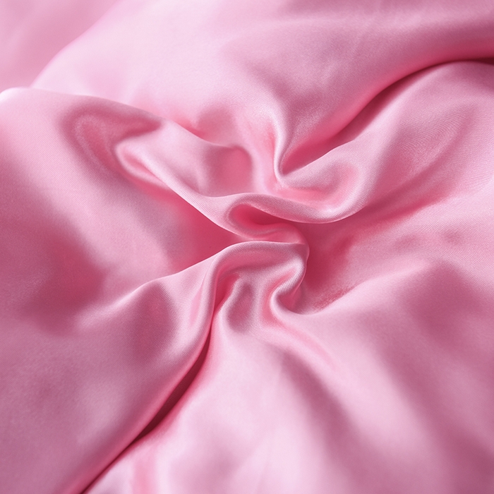 91家纺网 家纺一手货源 找家纺 经年 2025年特价款丝绸水洗冰丝四件套-单床单 直播爆款 粉色白