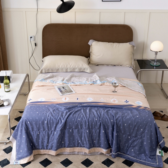 91家纺网 家纺一手货源 找家纺 棉生活家纺 2025新款春夏莫代尔天丝夏被 戴斯桔