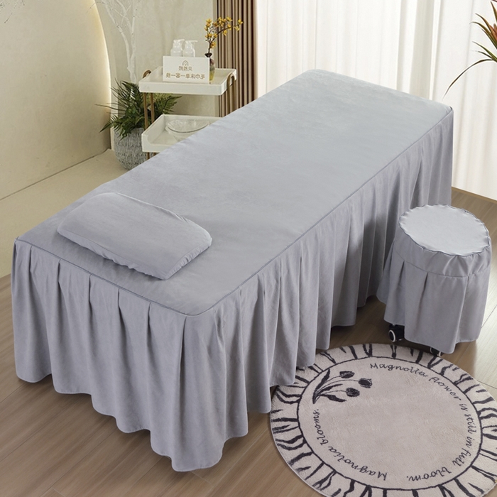 91家纺网 家纺一手货源 找家纺 （总）千姿坊美 容床罩 2025新款美 容床罩冬被蜜桃绒刺绣四件套