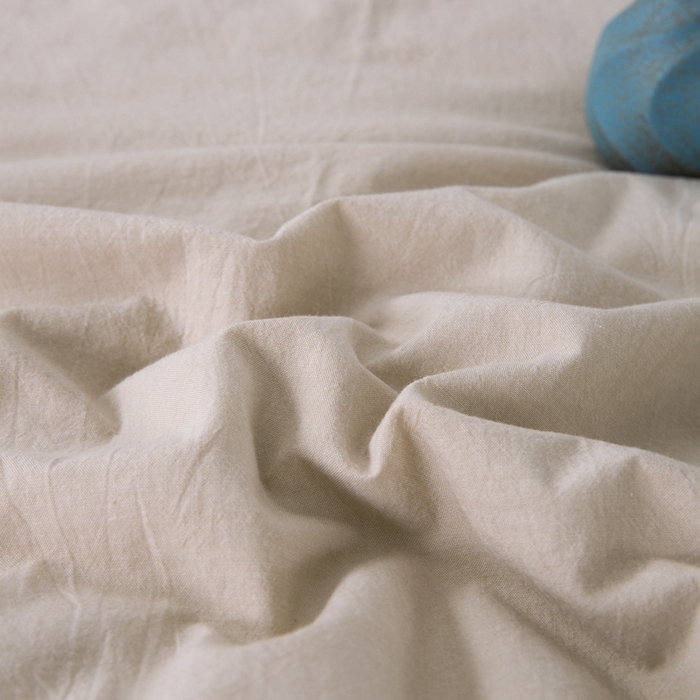 91家纺网 家纺一手货源 找家纺 玖弘家居 2025新款水洗棉单被套 卡其