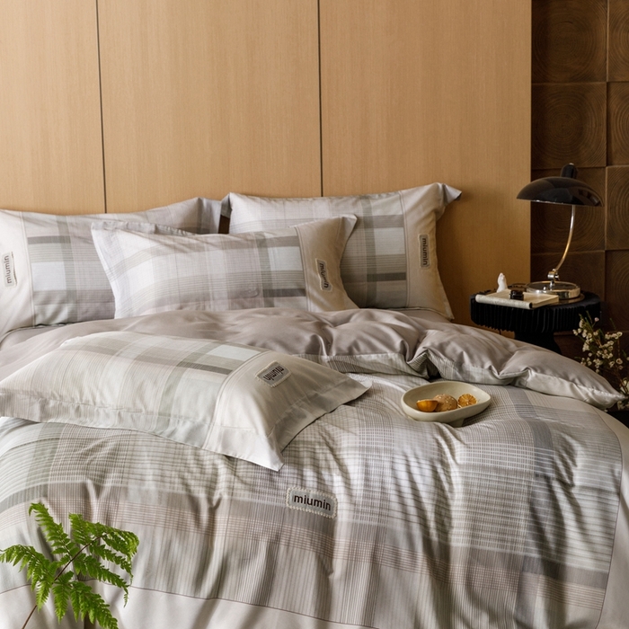 91家纺网 家纺一手货源 找家纺 金奇达2025新款【洛米奥】-轻氧水光天丝棉四件套（标准号全网控价（折后券后）不低于288元） 洛米奥-绿咖