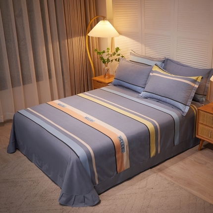 91家纺网 家纺一手货源 找家纺 （总）简约家纺 2025新款全棉磨毛印花单品床单