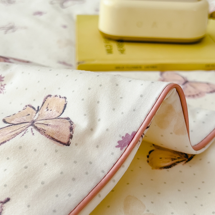 91家纺网 家纺一手货源 找家纺 2025新款A类小清新针织棉夏凉被 小芙贝拉