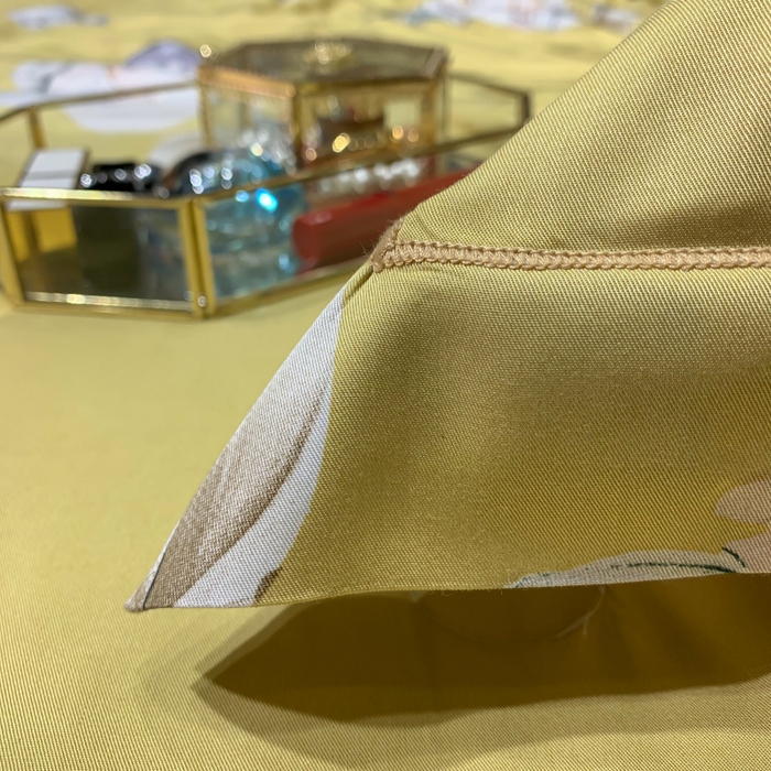 91家纺网 家纺一手货源 找家纺 棉生活家纺 2025新款春夏莫代尔天丝夏被 邂逅花语-黄