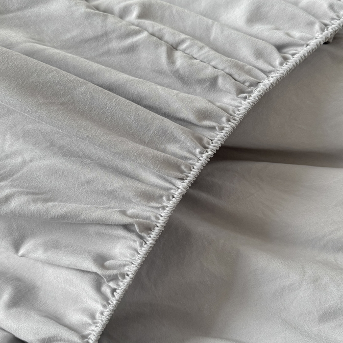 91家纺网 家纺一手货源 找家纺 萌飞 2025新款A类亲肤大豆棉刺绣夹棉床笠床褥学生床垫 牛油果灰