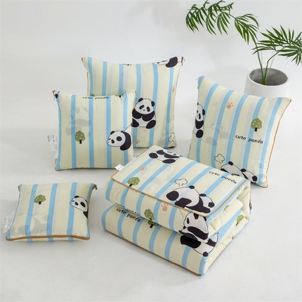 91家纺网 家纺一手货源 找家纺 （总）照世家纺 2025新款全棉印花抗菌棉抱枕被