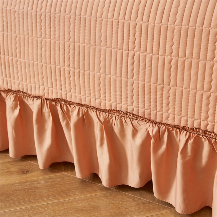 91家纺网 家纺一手货源 找家纺 恒爱家纺  2025新款莫代尔柔情似水多功能夏被床盖四件套			 			 爱玛橙