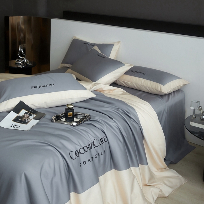 91家纺网 家纺一手货源 找家纺 金奇达2025新款【洛伊】-茧养莱赛尔四件套（标准号全网控价（折后券后）不低于258元） 洛伊-青蓝