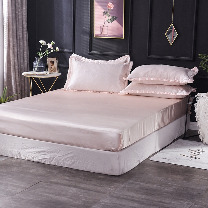 91家纺网 家纺一手货源 找家纺 经年 2025年特价款丝绸水洗冰丝四件套-四件套 直播爆款 淡雅玉