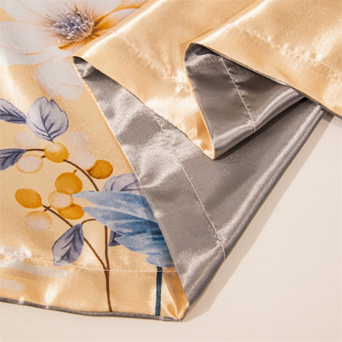 91家纺网 家纺一手货源 找家纺 梦舒羽 2025新款可水洗冰丝卡通枕套宿舍48x74cm单人凉爽枕头套 暗香