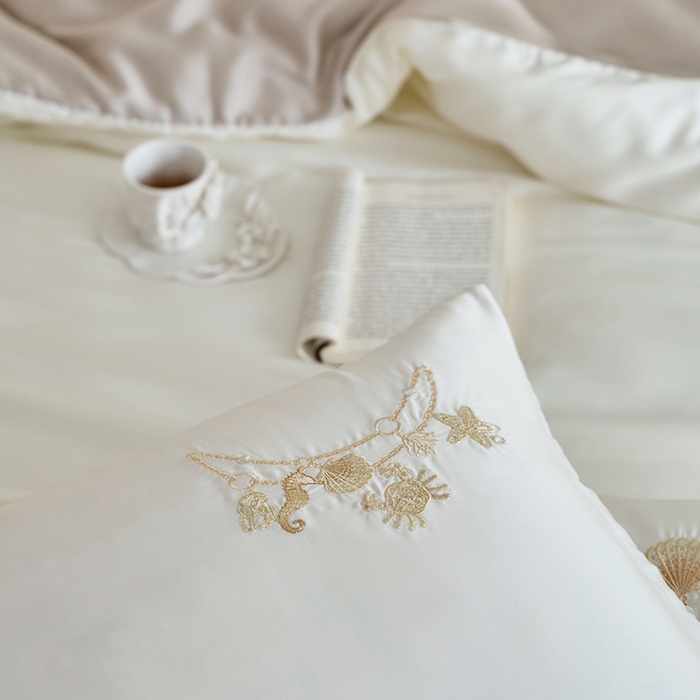 91家纺网 家纺一手货源 找家纺 千朵森 2025新款60s奥地利进口兰精天丝四件套-星慕 星慕-卡其金