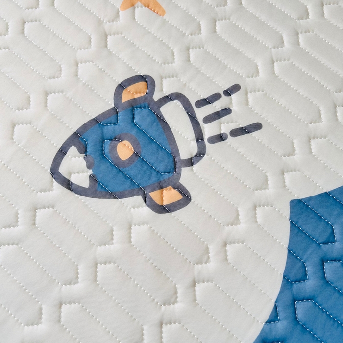 91家纺网 家纺一手货源 找家纺 小虾米 2025乳胶凉席上下床床笠 快乐宝贝