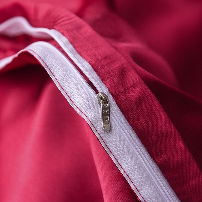 91家纺网 家纺一手货源 找家纺 经年 2025年特价款丝绸水洗冰丝四件套-单床单 直播爆款 酒红