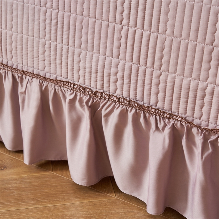 91家纺网 家纺一手货源 找家纺 恒爱家纺  2025新款莫代尔柔情似水多功能夏被床盖四件套			 			 香芋紫