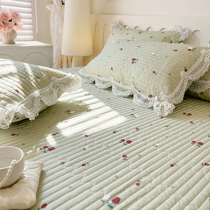 91家纺网 家纺一手货源 找家纺 （总）麒豆豆 2025新款天丝印花床笠