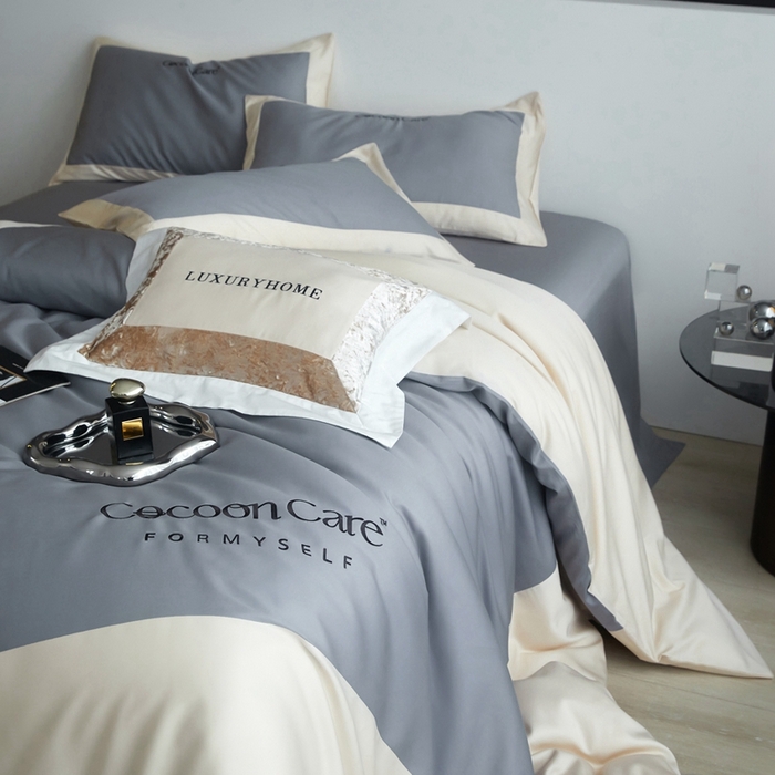 91家纺网 家纺一手货源 找家纺 金奇达2025新款【洛伊】-茧养莱赛尔四件套（标准号全网控价（折后券后）不低于258元） 洛伊-青蓝