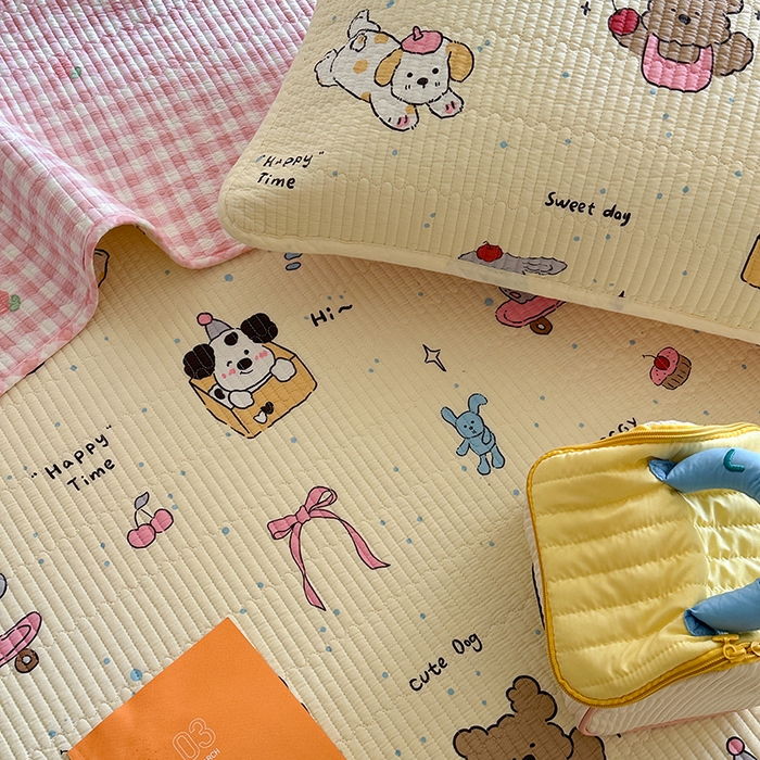 91家纺网 家纺一手货源 找家纺 （总）麦伦家居 2025新款高温砂洗全棉床盖印花床盖