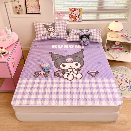 金爱家 2025新款正版三丽鸥凉感乳胶凉席 钻石库洛米