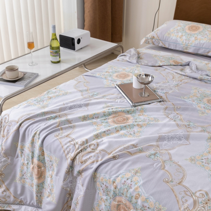 91家纺网 家纺一手货源 找家纺 棉生活家纺 2025新款春夏莫代尔天丝夏被 爱德堡