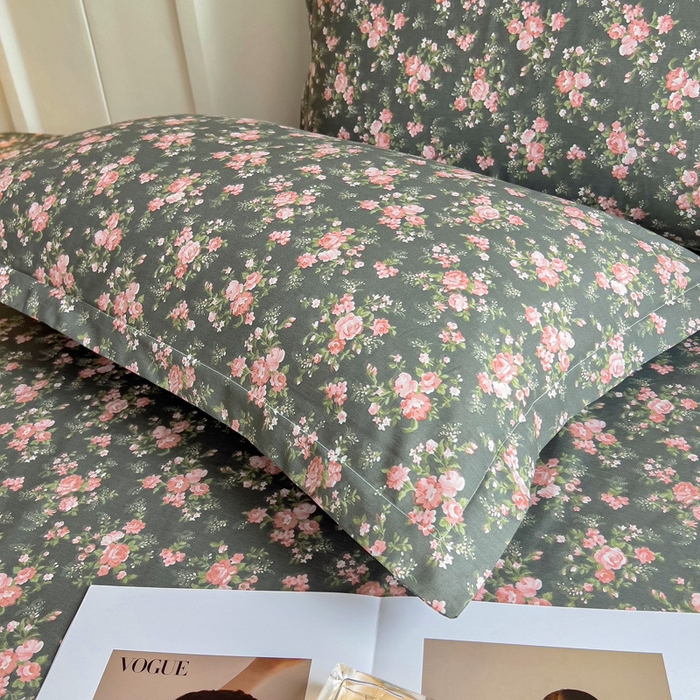 91家纺网 家纺一手货源 找家纺 情煊家纺 2025新款全棉花边款枕套 白兰地