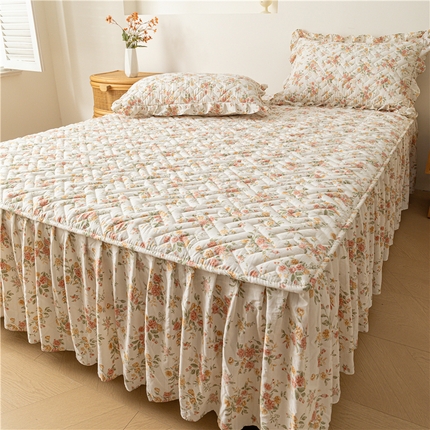 91家纺网 家纺一手货源 找家纺 （总）屹成家纺 2025新款水洗泡泡棉床裙