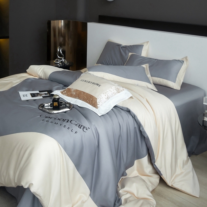 91家纺网 家纺一手货源 找家纺 金奇达2025新款【洛伊】-茧养莱赛尔四件套（标准号全网控价（折后券后）不低于258元） 洛伊-青蓝