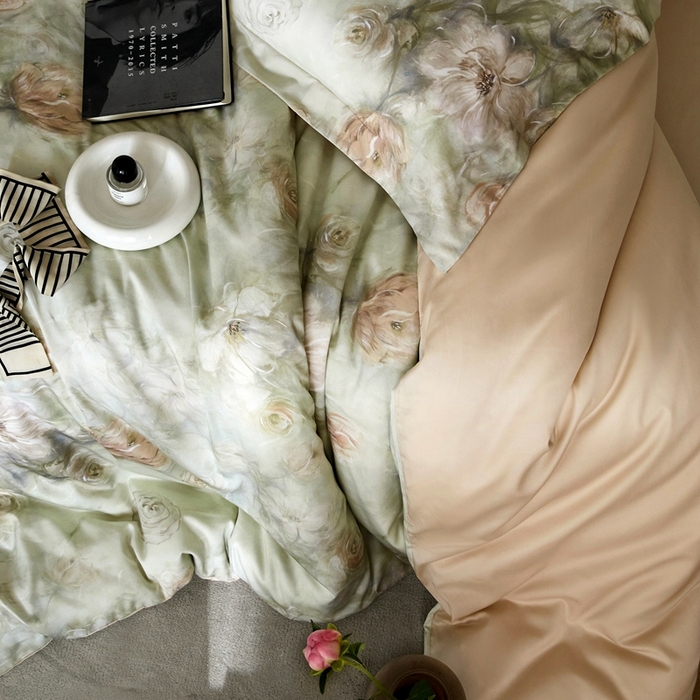 91家纺网 家纺一手货源 找家纺 金奇达2025新款【艺术花卉】-茧养莱赛尔四件套（标准号全网控价（折后券后）不低于228元） 贝里斯