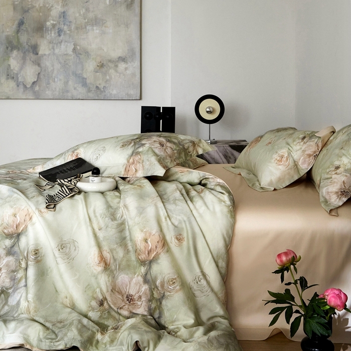 91家纺网 家纺一手货源 找家纺 金奇达2025新款【艺术花卉】-茧养莱赛尔四件套（标准号全网控价（折后券后）不低于228元） 贝里斯