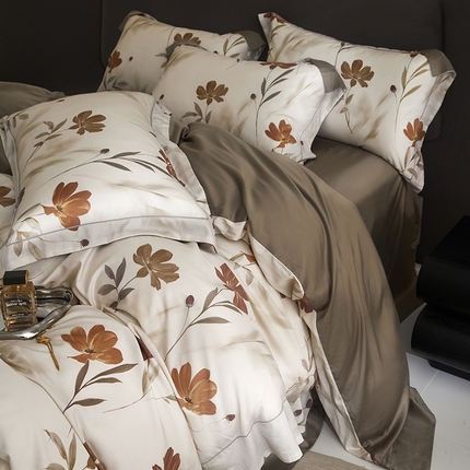 金奇达2025新款【盛夏流年】-茧养莱赛尔四件套（标准号全网控价（折后券后）不低于258元） 幽兰寻香