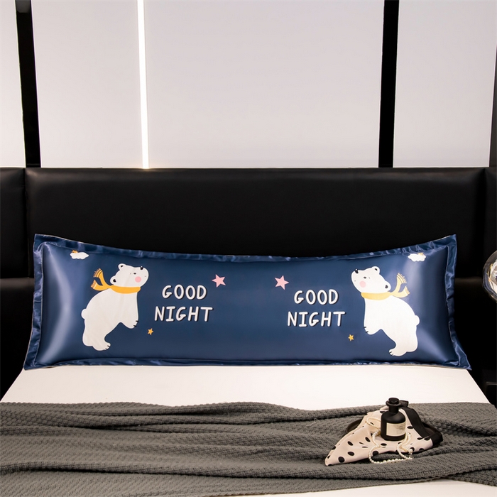 91家纺网 家纺一手货源 找家纺 （总）梦舒羽 2025新款可水洗冰丝双人枕套凉爽情侣枕头套枕芯套