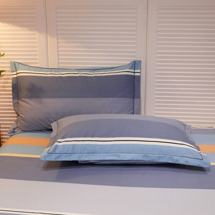 91家纺网 家纺一手货源 找家纺 简约家纺 2025新款全棉磨毛印花单品枕套 乐天派灰