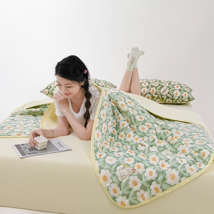 91家纺网 家纺一手货源 找家纺 （总）圣楚 2025新款梦境凉感丝夏凉被