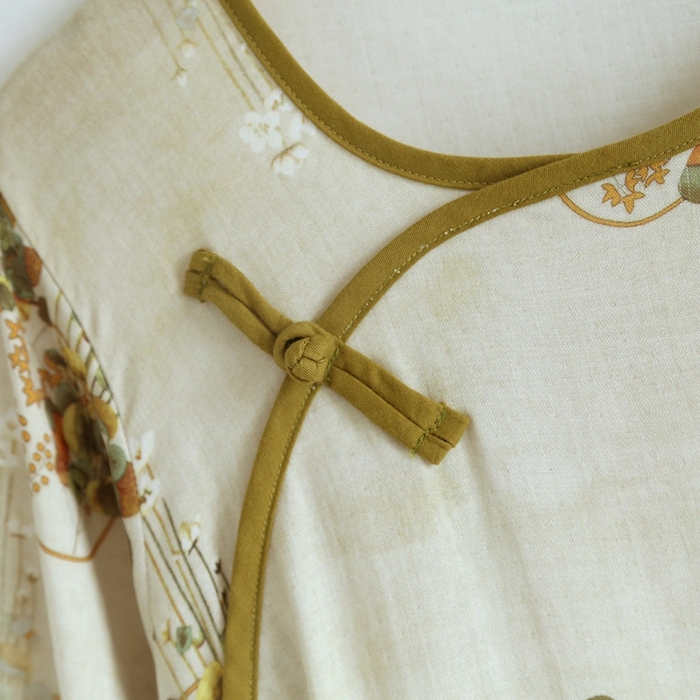 91家纺网 家纺一手货源 找家纺 洛兰沙家居馆【只代发】【只代发】 2025新款国风竹纤维鸟语花香春夏女睡衣大码长袖长裤自带凉感休闲套装 ls1313