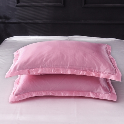 经年  2025年特价款丝绸水洗冰丝四件套-单枕套 直播爆款 粉色白