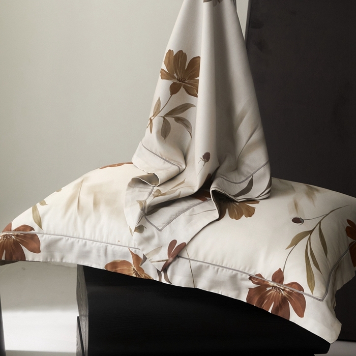 91家纺网 家纺一手货源 找家纺 金奇达2025新款【盛夏流年】-茧养莱赛尔四件套（标准号全网控价（折后券后）不低于258元） 幽兰寻香