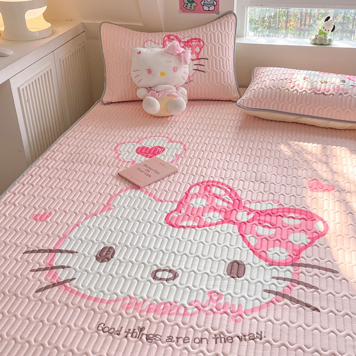 91家纺网 家纺一手货源 找家纺 （总）金爱家 2025新款正版三丽鸥凉感乳胶凉席