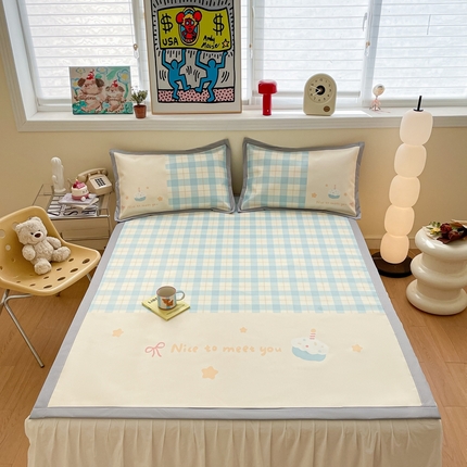 91家纺网 家纺一手货源 找家纺 （总）川悦生活 2025新款大版凉感冰丝席三件套