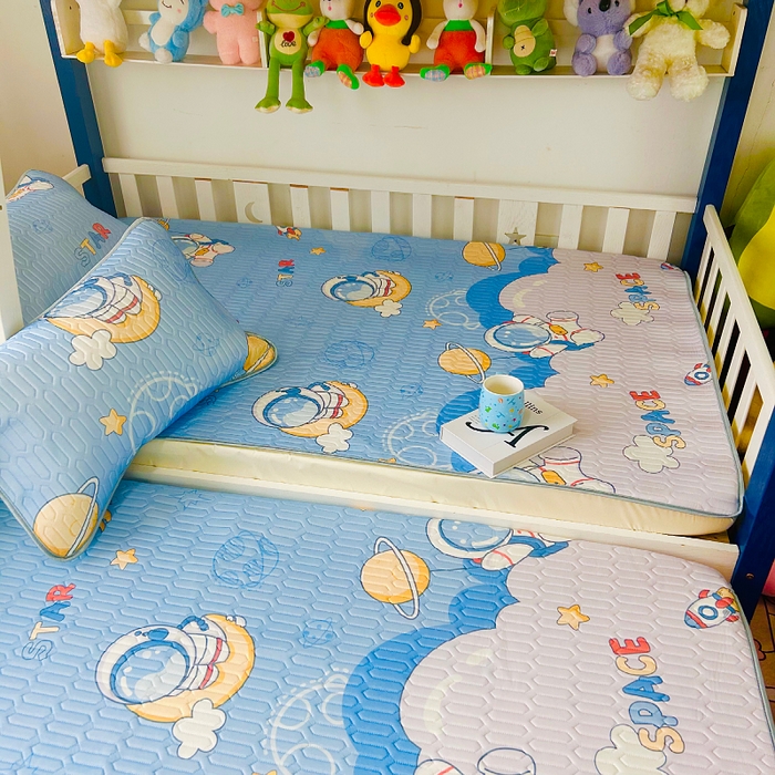 91家纺网 家纺一手货源 找家纺 小虾米 2025乳胶凉席上下床床笠 宇航员