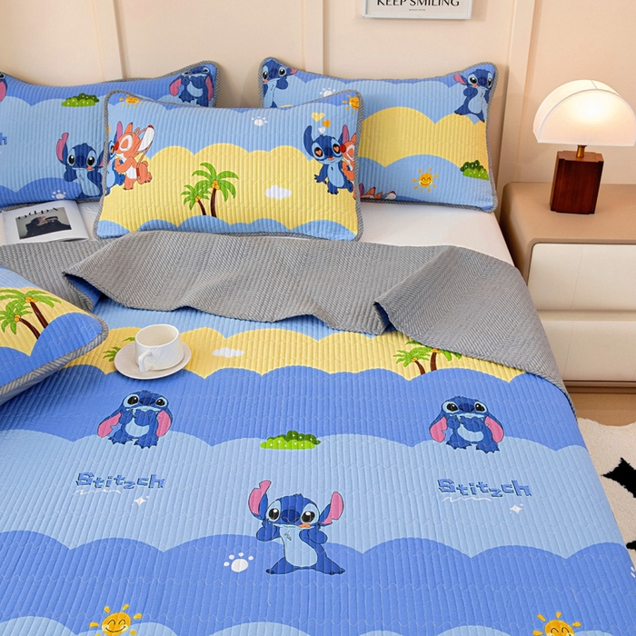 91家纺网 家纺一手货源 找家纺 情煊家纺 2025新款双面全棉夹棉枕套 史迪仔