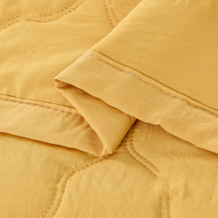 91家纺网 家纺一手货源 找家纺 太阳树家纺 2025水洗棉夏被夏凉被空调被超声波压花礼品直播供应链引流爆款 黄色