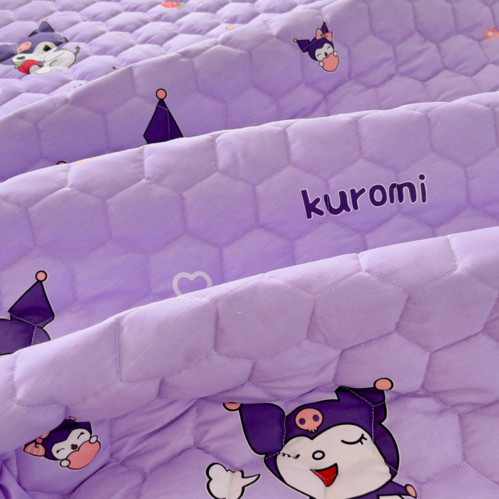 91家纺网 家纺一手货源 找家纺 情煊家纺 2025新款全棉印花小清新夹棉枕套 库洛米