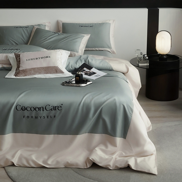 91家纺网 家纺一手货源 找家纺 （总）金奇达2025新款【洛伊】-茧养莱赛尔四件套（标准号全网控价（折后券后）不低于258元）