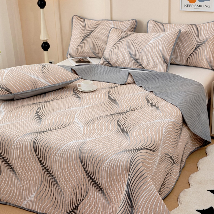 91家纺网 家纺一手货源 找家纺 情煊家纺 2025新款双面全棉夹棉枕套 青春告白