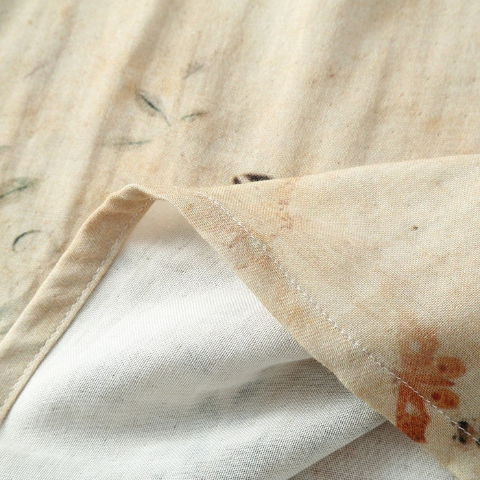 91家纺网 家纺一手货源 找家纺 洛兰沙家居馆【只代发】【只代发】 2025新款国风竹纤维鸟语花香春夏女睡衣大码长袖长裤自带凉感休闲套装 ls1303