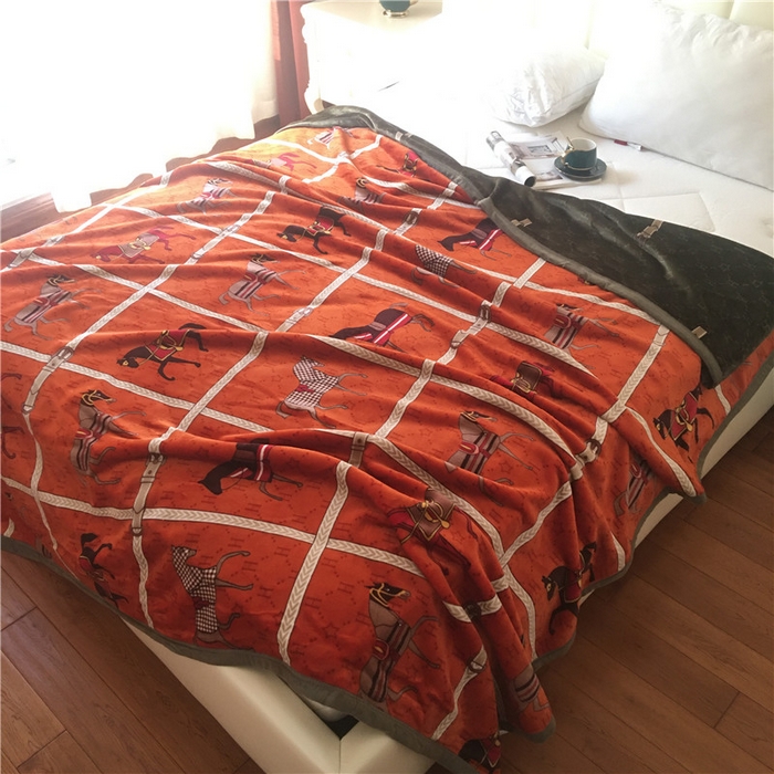 91家纺网 家纺一手货源 找家纺 卡奥2025AB版云貂绒毛毯直播爆款法莱绒休闲盖毯沙发毯午睡毯空调毯子 马车