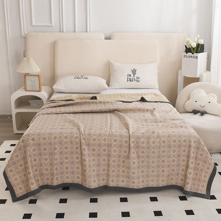 91家纺网 家纺一手货源 找家纺 （总）萌飞 2025新款a类全棉三层纱多功能毛巾被盖毯床单夏被空调被