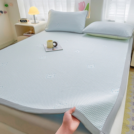 91家纺网 家纺一手货源 找家纺 （总）2025新款冰豆豆凉席三件套夏季冷感冰丝席软席子条席款