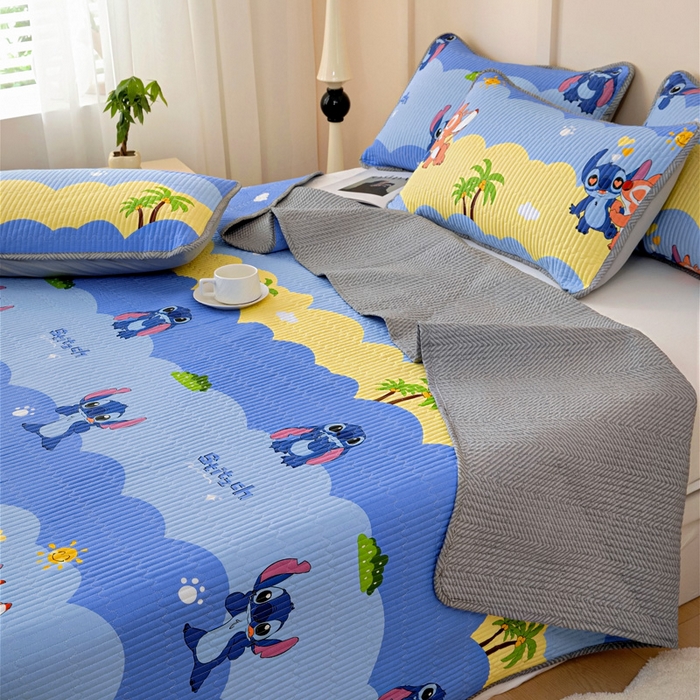 91家纺网 家纺一手货源 找家纺 情煊家纺 2025新款双面全棉夹棉枕套 史迪仔