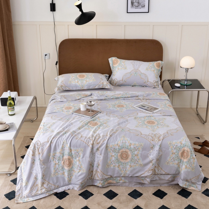 91家纺网 家纺一手货源 找家纺 棉生活家纺 2025新款春夏莫代尔天丝夏被 爱德堡