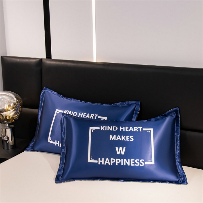 91家纺网 家纺一手货源 找家纺 梦舒羽 2025新款可水洗冰丝卡通枕套宿舍48x74cm单人凉爽枕头套 幸福时刻